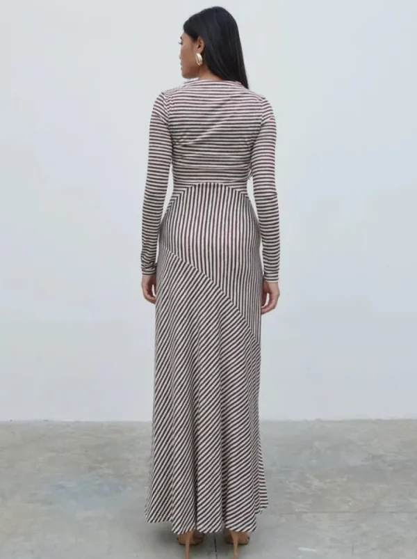 Pretty Lavish Occasionwear | Dresses<Delilah Asymmetric Jersey Maxi Dress (/Cream)