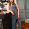 Traffic People Pants<DISCO PALAZZO TROUSERS (BLUE)
