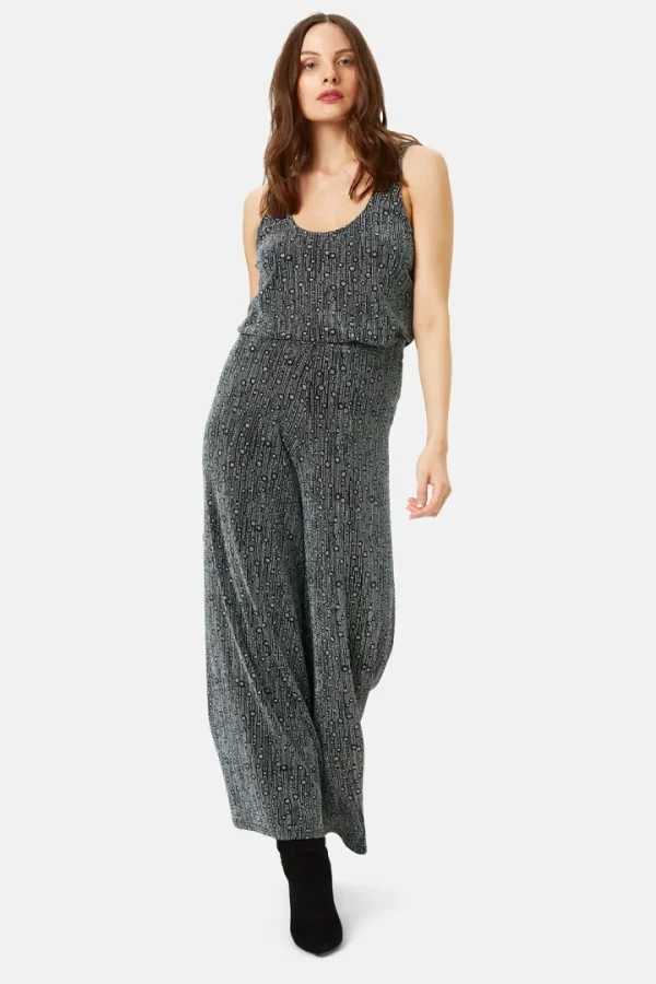 Traffic People Pants<DISCO PALAZZO TROUSERS (BLUE)