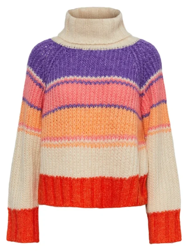 Pieces Jumpers & Cardigans<Eila Turtle Neck Knit ( Antique White)