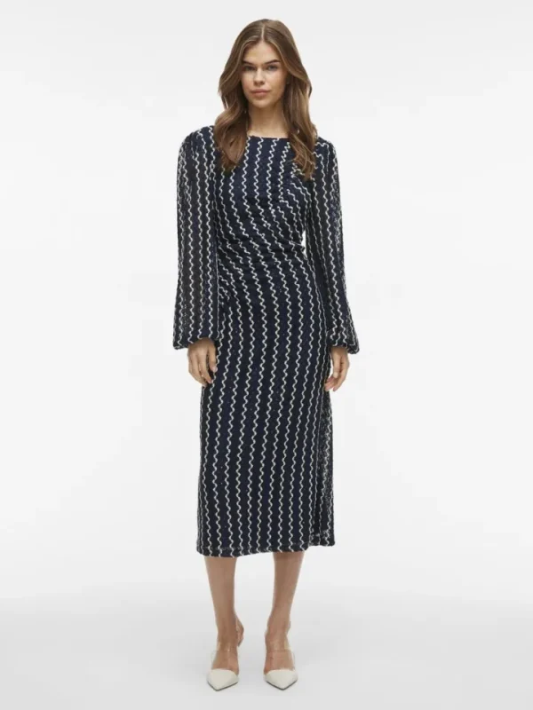 Vila Dresses<Elaine Midi Dress ( Blazer/Birch)
