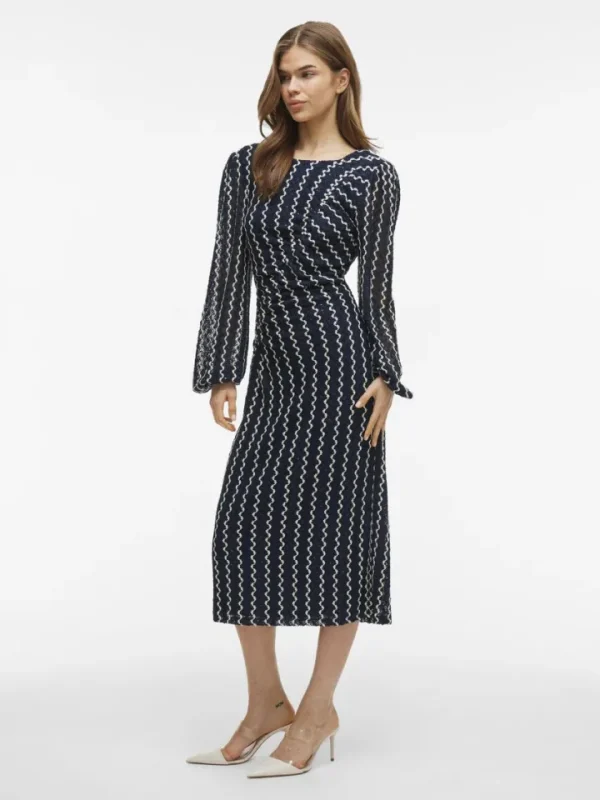 Vila Dresses<Elaine Midi Dress ( Blazer/Birch)