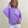 Kate & Pippa Jumpers & Cardigans<Elba Jumper (Purple ) on