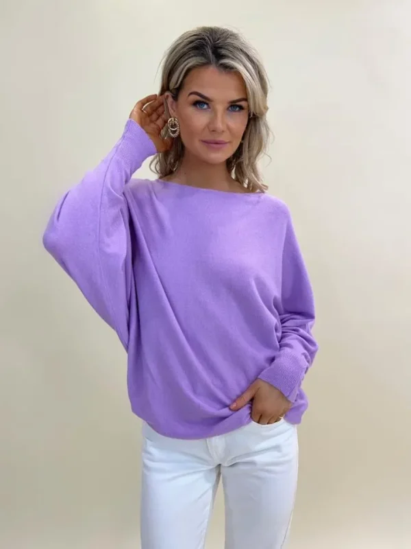 Kate & Pippa Jumpers & Cardigans<Elba Jumper (Purple ) on
