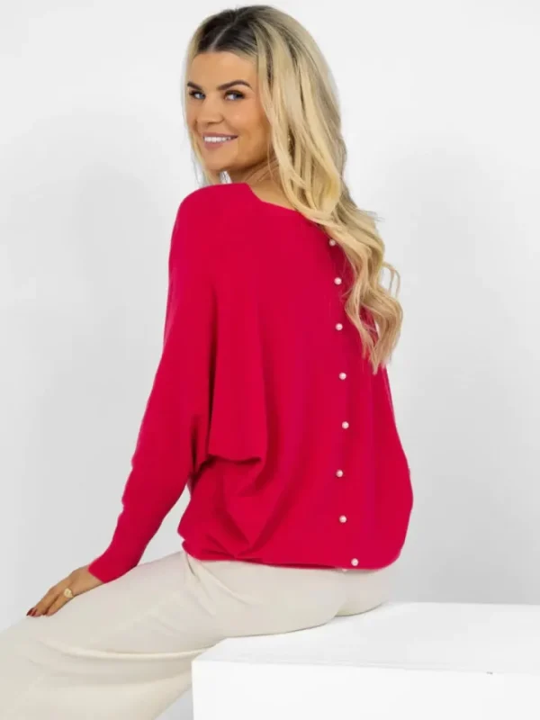 Kate & Pippa Jumpers & Cardigans<ELBA JUMPER (RASPBERRY)