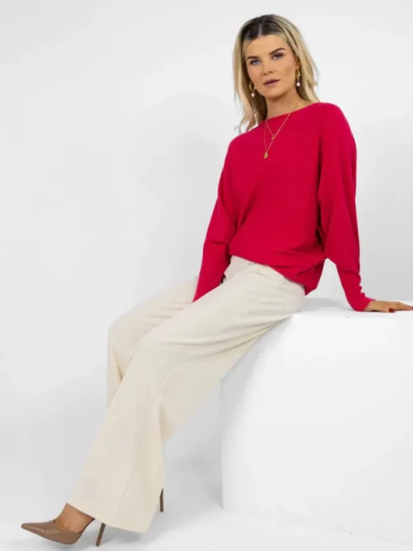 Kate & Pippa Jumpers & Cardigans<ELBA JUMPER (RASPBERRY)