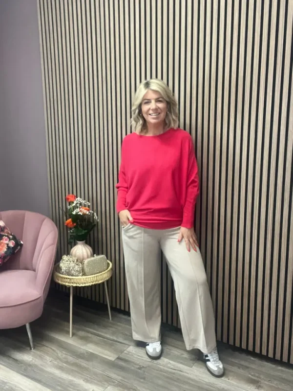 Kate & Pippa Jumpers & Cardigans<ELBA JUMPER (RASPBERRY)