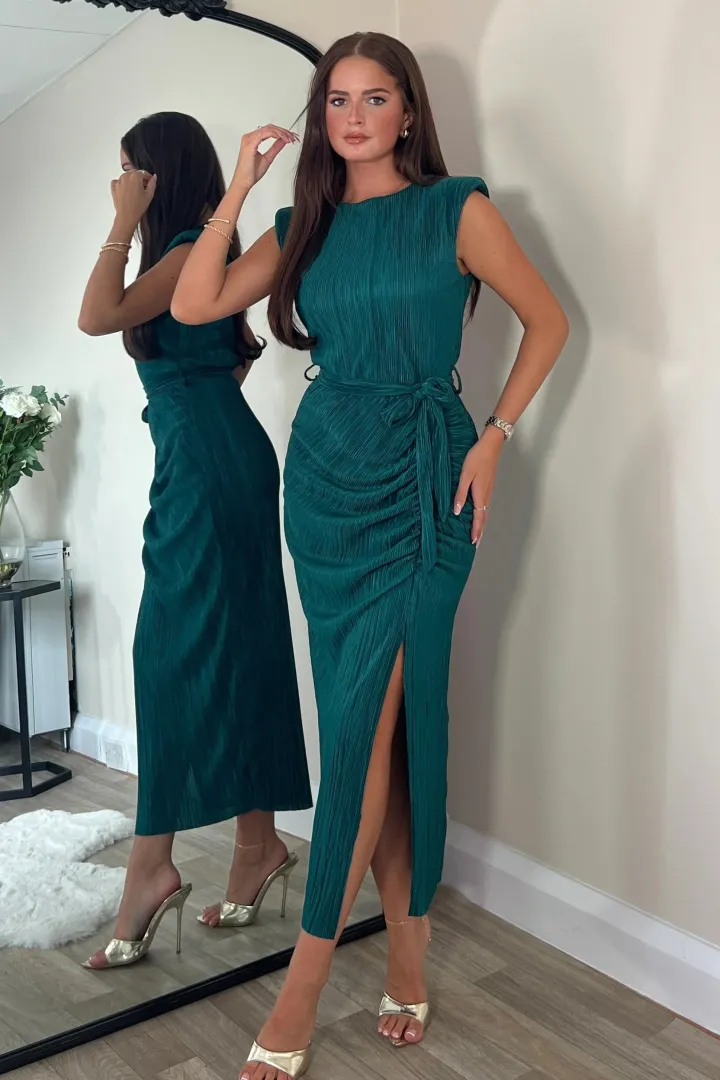 elena_ruched_seamed_midi__0-2.webp Girl in Mind Occasionwear | Dresses<Elena Ruched Seamed Midi Dress