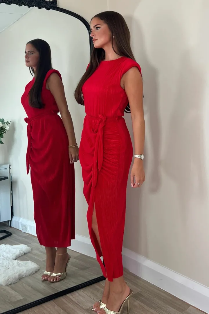 elena_ruched_seamed_midi__1-3.webp Girl in Mind Occasionwear<Elena Ruched Seamed Midi Dress