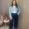 Vila Pants<ELIN WIDE LEG PANTS (NAVY)