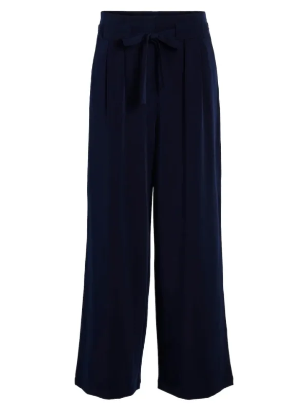 Vila Pants<ELIN WIDE LEG PANTS (NAVY)