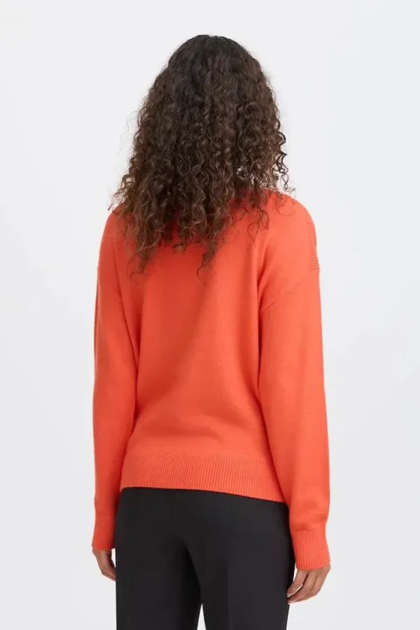 Ichi Jumpers & Cardigans<Ella Boat Neck Jumper (Fiesta)