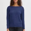 Ichi Jumpers & Cardigans<Ella Boat Neck Jumper (Medieval )