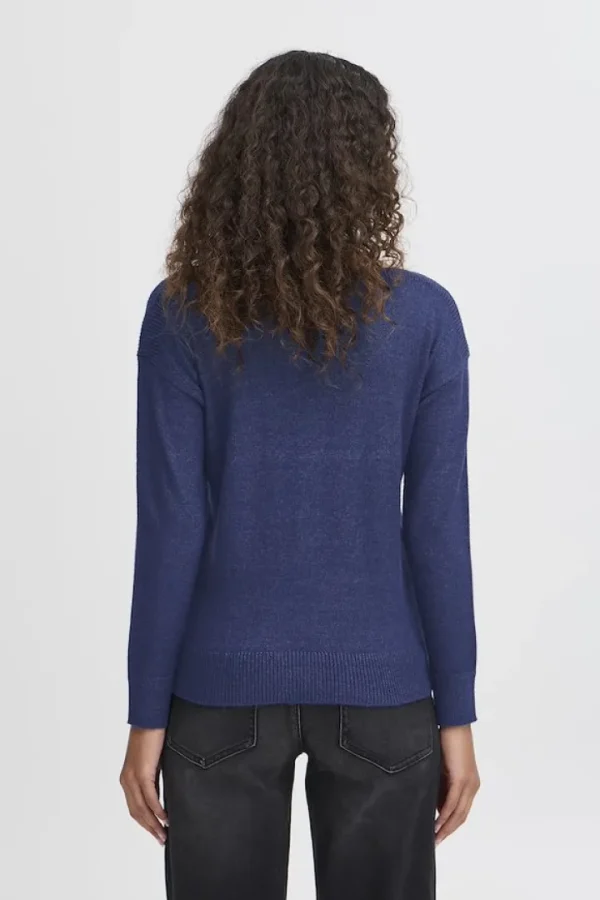 Ichi Jumpers & Cardigans<Ella Boat Neck Jumper (Medieval )