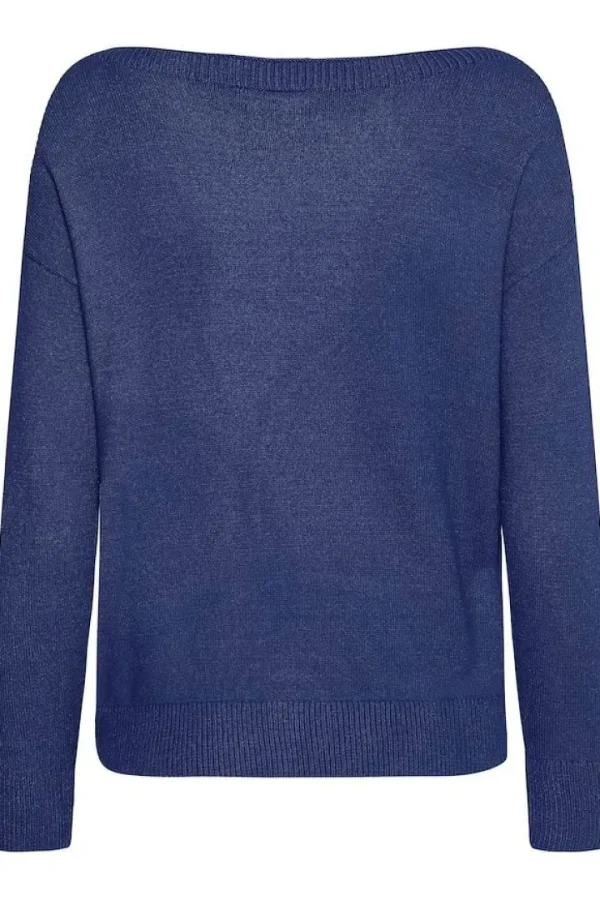 Ichi Jumpers & Cardigans<Ella Boat Neck Jumper (Medieval )