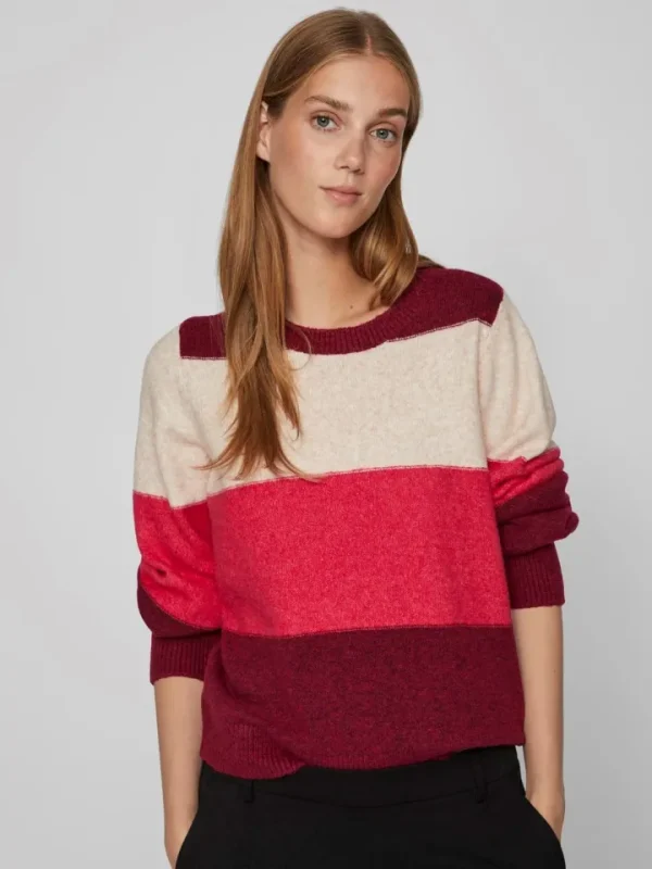 Vila Jumpers & Cardigans<Ellie Jumper (Beef Red)