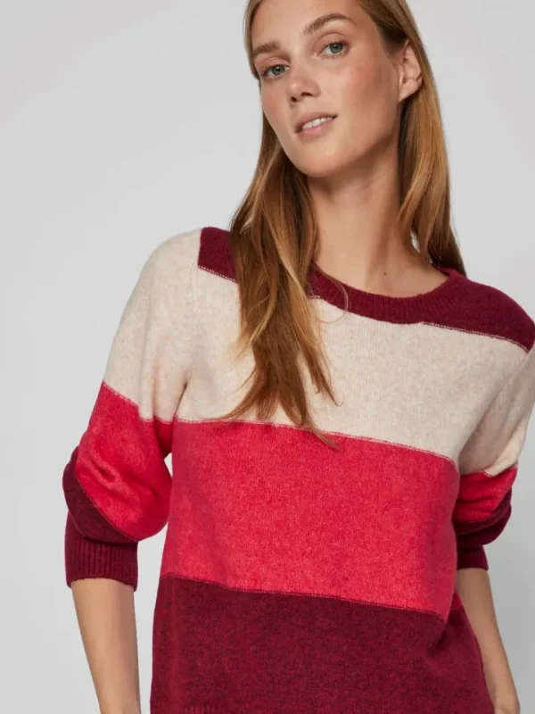 Vila Jumpers & Cardigans<Ellie Jumper (Beef Red)