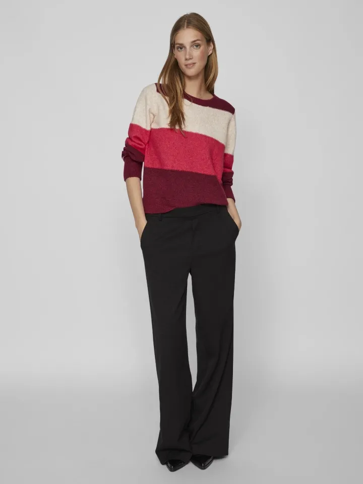 ellie_jumper_beef_red_4.webp Vila Jumpers & Cardigans<Ellie Jumper (Beef Red)
