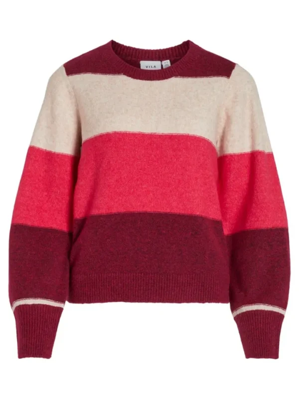 Vila Jumpers & Cardigans<Ellie Jumper (Beef Red)