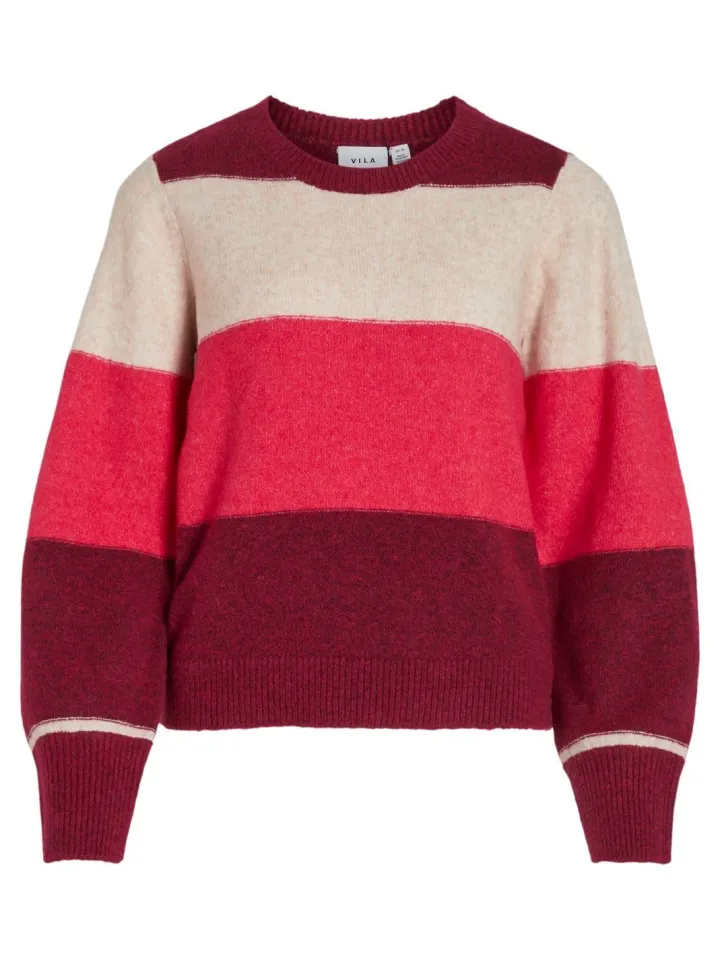 ellie_jumper_beef_red_5.webp Vila Jumpers & Cardigans<Ellie Jumper (Beef Red)