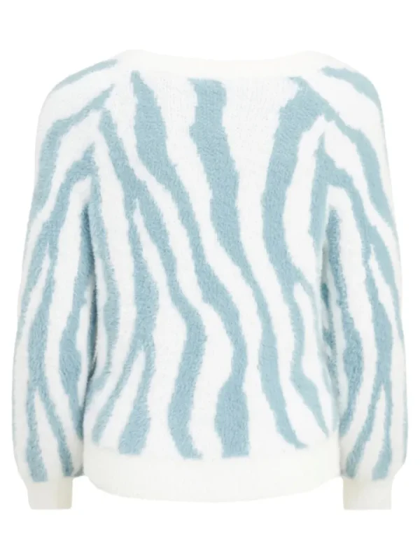 Vila Jumpers & Cardigans<Ello Knit Top (White Alyssum /tourmaline)