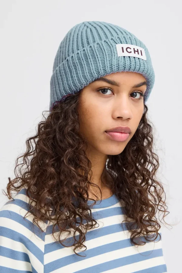 Ichi Hats<Emma Beanie (Cashmere Blue)