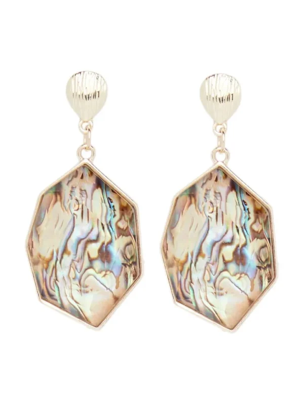 Pieces Jewellery<EMMA DROP EARRING (GOLD)