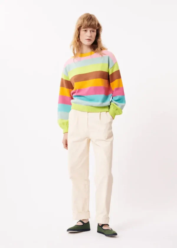 Frnch Jumpers & Cardigans<EMMY STRIPE JUMPER (MULTICOLOUR)