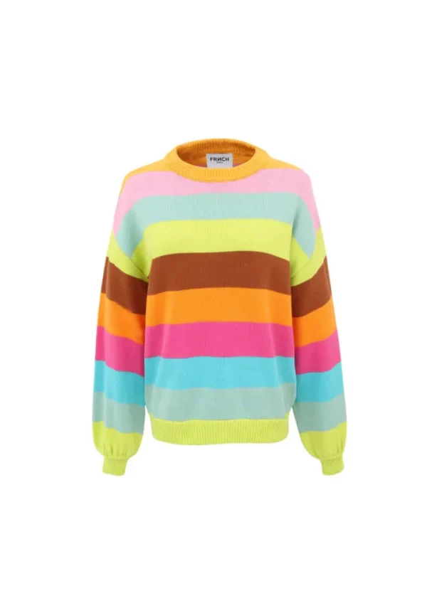 Frnch Jumpers & Cardigans<EMMY STRIPE JUMPER (MULTICOLOUR)