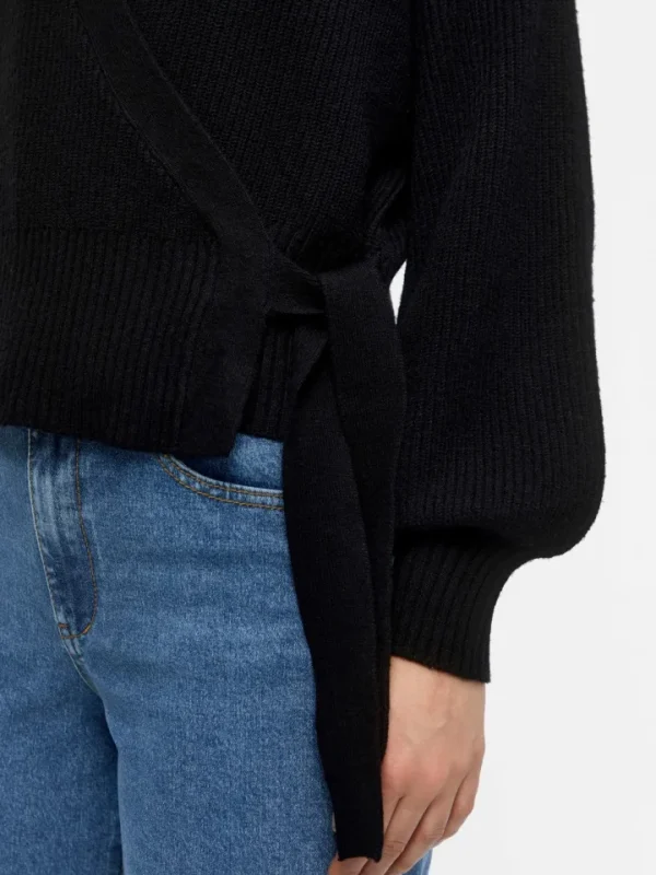 Object Jumpers & Cardigans<Ena Wrap Cardigan (Black)