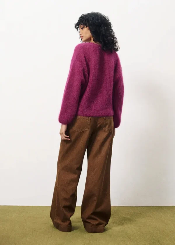 Frnch Jumpers & Cardigans<Enorah Cardigan (Purple)