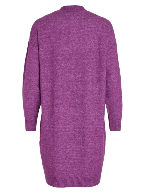 Vila Jumpers & Cardigans<Ericka Open Knit Cardigan (Sparking Grape)