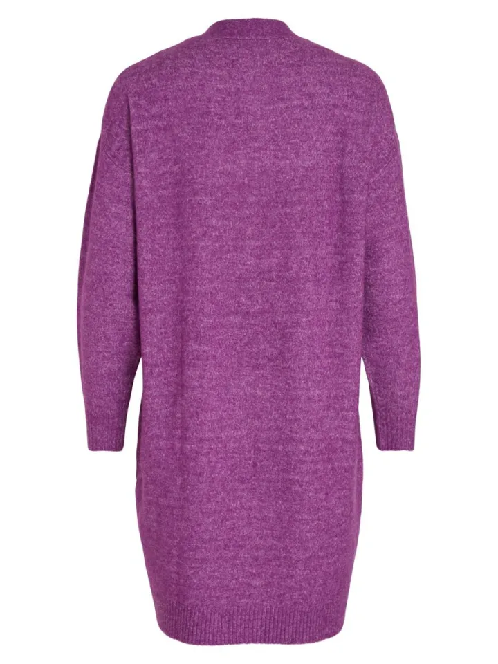ericka_open_knit_cardigan_6.webp Vila Jumpers & Cardigans<Ericka Open Knit Cardigan (Sparking Grape)
