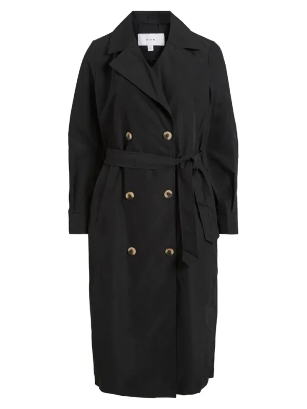 Vila Coats<Ersin Long Trench Coat (Black)