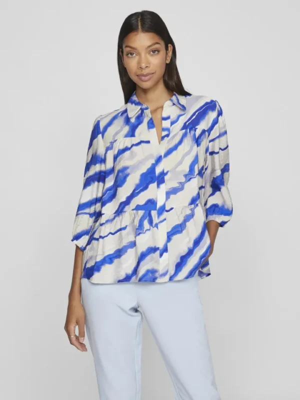 Vila Shirts & Blouses<ESA 3/4 SLEEVE SHIRT (GREY VIOLET)
