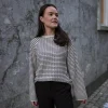 Object Jumpers & Cardigans<ESTER PATTERNED KNIT JUMPER (SANDSHELL/BLACK)