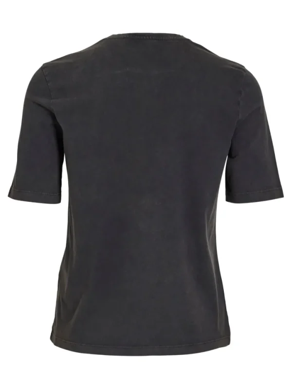 Vila T-Shirts<Etana Printed T-Shirt (Black Beauty)