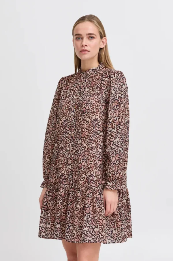 Ichi Dresses<Fary Long Sleeve Mini Dress