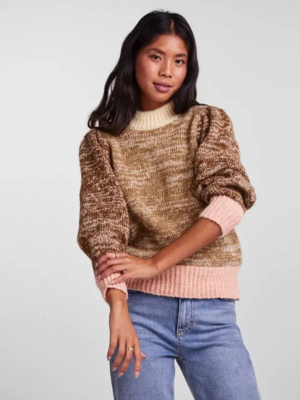 Pieces Jumpers & Cardigans<Felisia High Neck Jumper (Dijon)