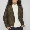 Vila Jackets<Fiona Biker Jacket (Brown Patina/Washed)