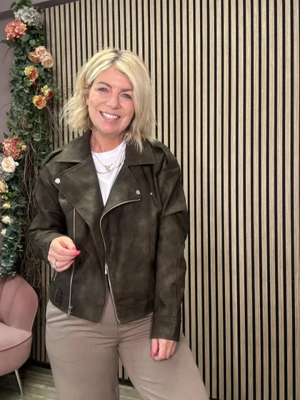 Vila Jackets<Fiona Biker Jacket (Brown Patina/Washed)