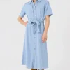 Artlove Dresses<Fleurine Midi Dress (Light Denim)