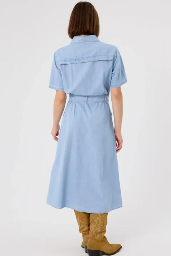 Artlove Dresses<Fleurine Midi Dress (Light Denim)