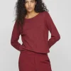 Vila Jumpers & Cardigans<Floria Knitted Jumper (Cabernet)