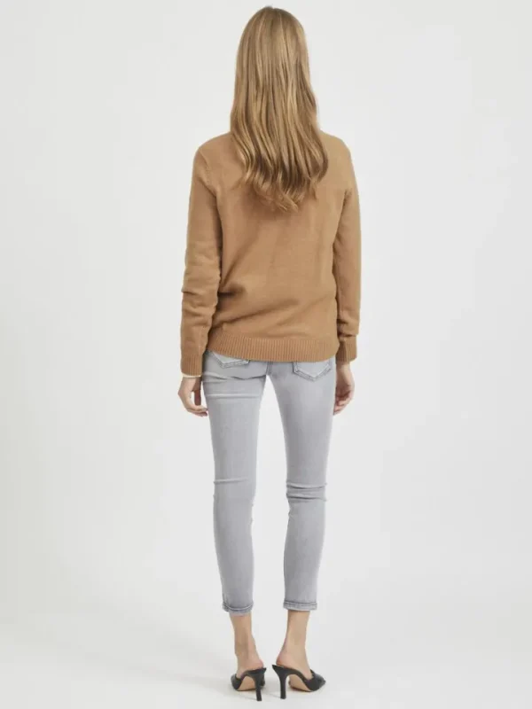 Vila Jumpers & Cardigans<Floria Knitted Jumper (Tigers Eye)