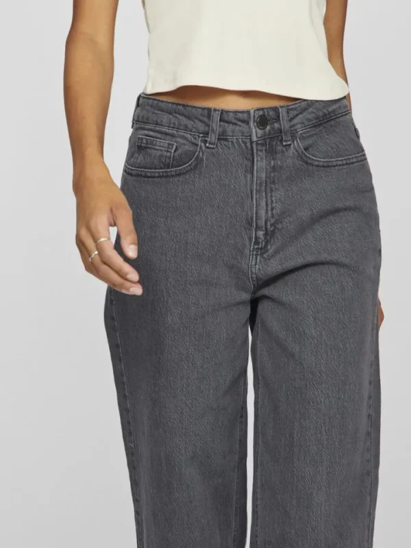Vila Pants | Jeans<Freya High Waisted Wide Leg Jeans ( Wash Denim)
