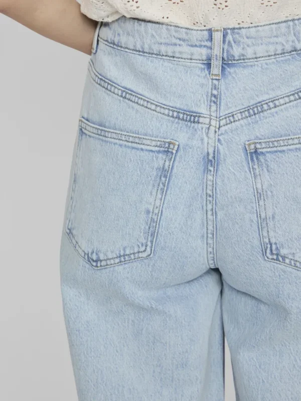 Vila Pants | Jeans<Freya High Waisted Wide Leg Jeans (Light Blue Denim)