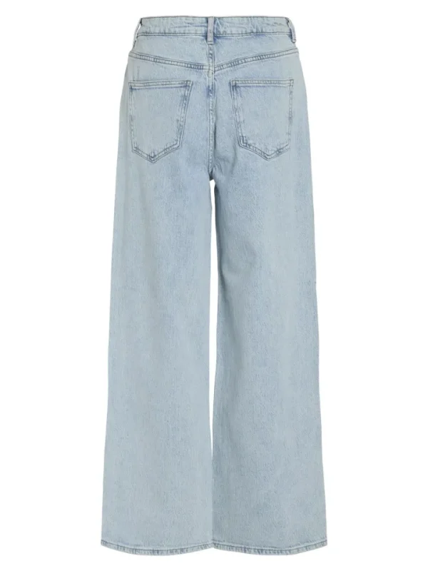 Vila Pants | Jeans<Freya High Waisted Wide Leg Jeans (Light Blue Denim)