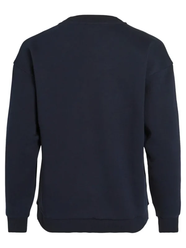 Vila Jumpers & Cardigans<Glitter Reindeer Christmas Jumper (Navy)
