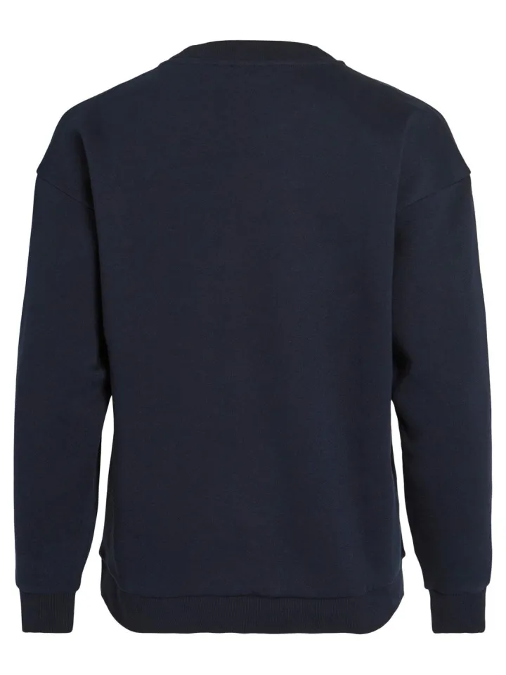 glitter_reindeer_christma_3.webp Vila Jumpers & Cardigans<Glitter Reindeer Christmas Jumper (Navy)